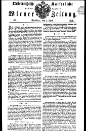 Wiener Zeitung 18280405 Seite: 1