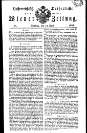 Wiener Zeitung 18280412 Seite: 1