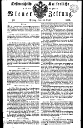 Wiener Zeitung 18280418 Seite: 1