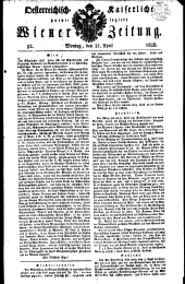 Wiener Zeitung 18280421 Seite: 1