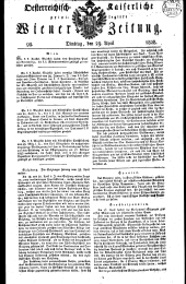 Wiener Zeitung 18280429 Seite: 1