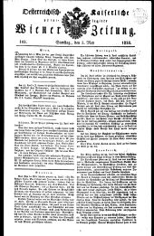 Wiener Zeitung 18280503 Seite: 1