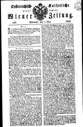 Wiener Zeitung 18280507 Seite: 1