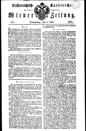 Wiener Zeitung 18280508 Seite: 1
