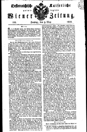 Wiener Zeitung 18280509 Seite: 1