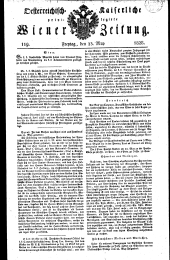 Wiener Zeitung 18280523 Seite: 1