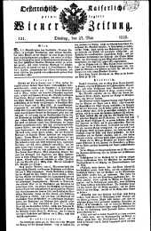 Wiener Zeitung 18280527 Seite: 1