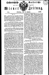 Wiener Zeitung 18280610 Seite: 1