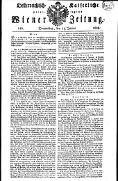 Wiener Zeitung 18280619 Seite: 1