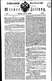 Wiener Zeitung 18280718 Seite: 1