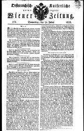 Wiener Zeitung 18280724 Seite: 1