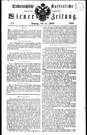 Wiener Zeitung 18280725 Seite: 1