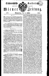 Wiener Zeitung 18280731 Seite: 1