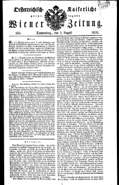 Wiener Zeitung 18280807 Seite: 1