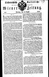 Wiener Zeitung 18280826 Seite: 1