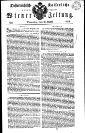 Wiener Zeitung 18280828 Seite: 1