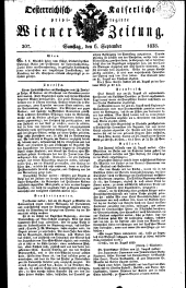 Wiener Zeitung 18280906 Seite: 1