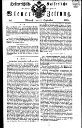 Wiener Zeitung 18280917 Seite: 1