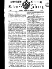 Wiener Zeitung 18280919 Seite: 1