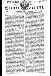 Wiener Zeitung 18280925 Seite: 1