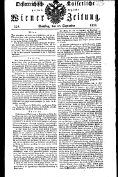 Wiener Zeitung 18280927 Seite: 1