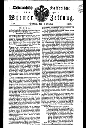 Wiener Zeitung 18281004 Seite: 1