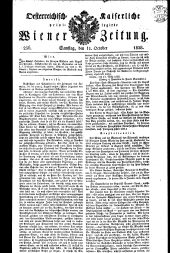 Wiener Zeitung 18281011 Seite: 1