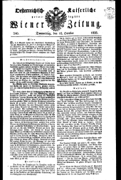 Wiener Zeitung 18281016 Seite: 1