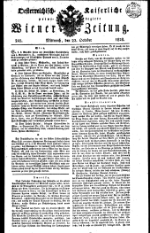 Wiener Zeitung 18281022 Seite: 1