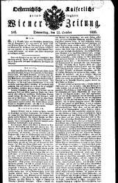 Wiener Zeitung 18281023 Seite: 1