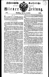 Wiener Zeitung 18281025 Seite: 1