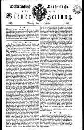 Wiener Zeitung 18281027 Seite: 1