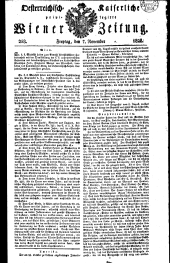 Wiener Zeitung 18281107 Seite: 1