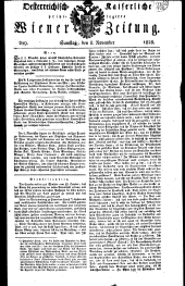 Wiener Zeitung 18281108 Seite: 1