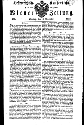 Wiener Zeitung 18281118 Seite: 1