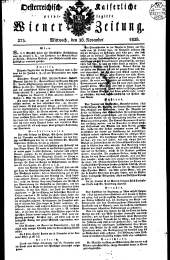 Wiener Zeitung 18281126 Seite: 1