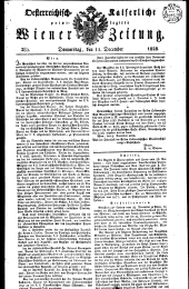 Wiener Zeitung 18281211 Seite: 1