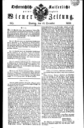 Wiener Zeitung 18281216 Seite: 1