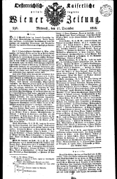 Wiener Zeitung 18281217 Seite: 1