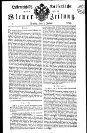 Wiener Zeitung 18290102 Seite: 1