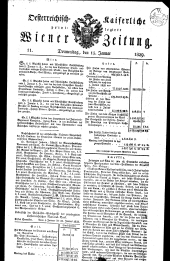 Wiener Zeitung 18290115 Seite: 1