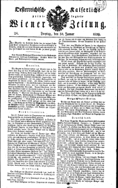 Wiener Zeitung 18290130 Seite: 1