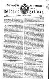 Wiener Zeitung 18290131 Seite: 1