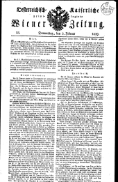 Wiener Zeitung 18290205 Seite: 1