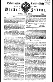 Wiener Zeitung 18290209 Seite: 1