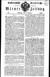 Wiener Zeitung 18290210 Seite: 1