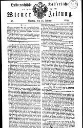 Wiener Zeitung 18290223 Seite: 1