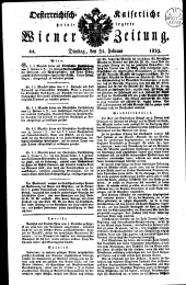 Wiener Zeitung 18290224 Seite: 1