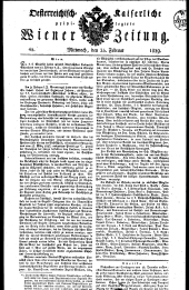 Wiener Zeitung 18290225 Seite: 1