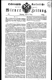 Wiener Zeitung 18290306 Seite: 1